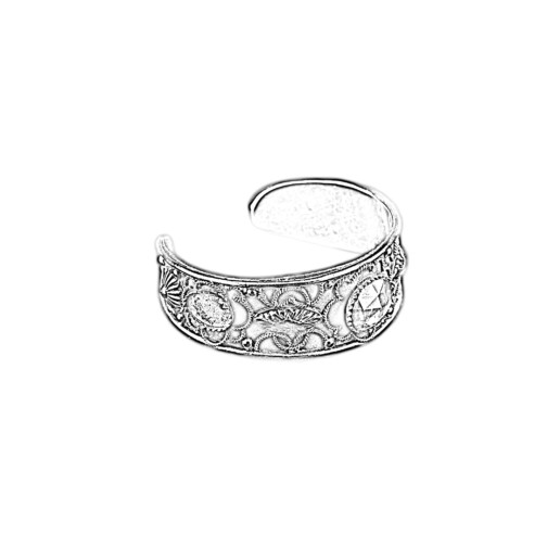 Artigiana Fiorentina Bigiotteria-bracciale ottone stampato e nichelato
