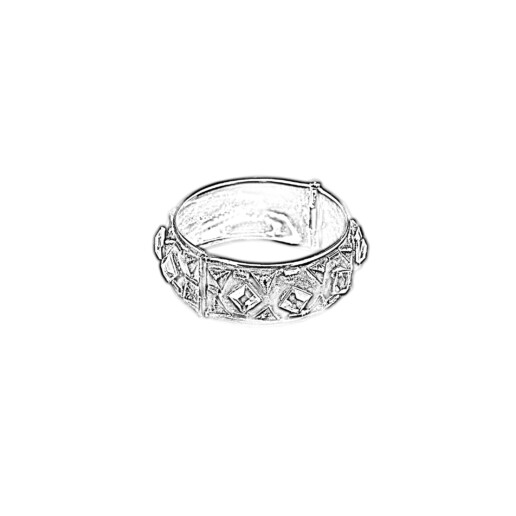 Artigiana Fiorentina Bigiotteria-bracciale ottone stampato e nichelato
