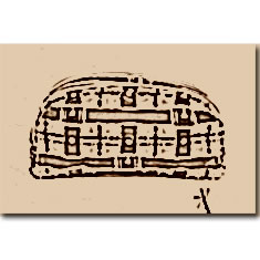 POUCH IN TESSUTO STAMPATO