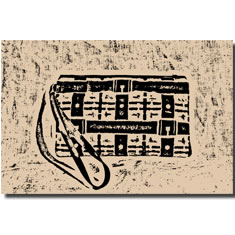 POUCH IN TESSUTO STAMPATO