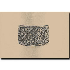 BRACCIALE POLSIERA CON TRAFORATO E BORDATURA ALLA FRANCESE