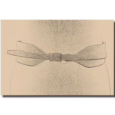 CINTURA CORSETTO IN PELLE