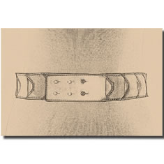 CINTURA IN PELLE TRAFORATA