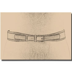 CINTURA CORSETTO IN PELLE