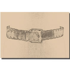 CINTURA IN PELLE CON INTRECCIO IN PELLE
