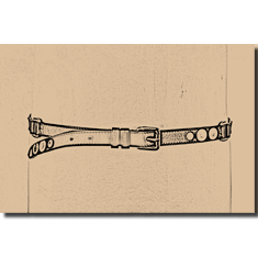 CINTURA IN PELLE BORCHIATA