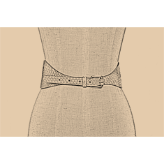 CINTURA CORSETTO IN PITONE