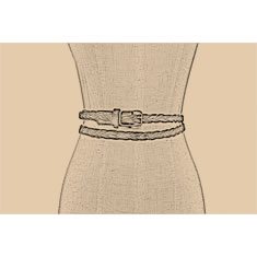 CINTURA INTRECCIATA IN PELLE