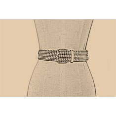 CINTURA INTRECCIATA IN PELLE