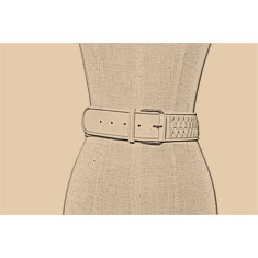 CINTURA INTRECCIATA IN PELLE