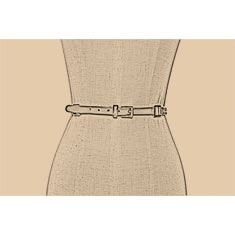 CINTURA BOMBATA IN PELLE