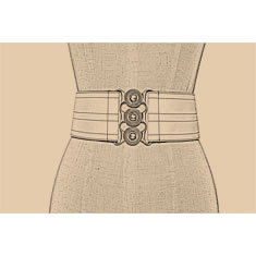 CINTURA CORSETTO IN PELLE