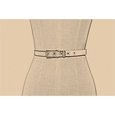 CINTURA SEMPLICE IN PVC