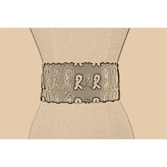 CINTURA CORSETTO IN TESSUTO STAMPATO