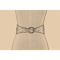CINTURA CORSETTO IN PELLE
