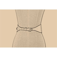 CINTURA CORSETTO SEMPLICE IN PELLE