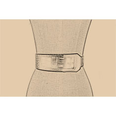 CINTURA CORSETTO IN COCCODRILLO