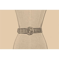 CINTURA IN PELLE TRAFORATA