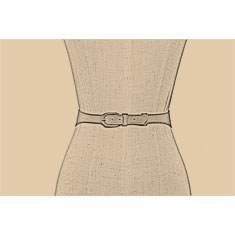 CINTURA CORSETTO IN PELLE