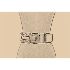 CINTURA CORSETTO ALTO IN PELLE