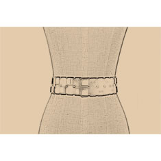 CINTURA CORSETTO IN PELLE