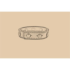 STUDDED LEATHER BRACELET