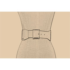 CINTURA CORSETTO IN CAMOSCIO