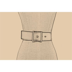 CINTURA CORSETTO IN PELLE