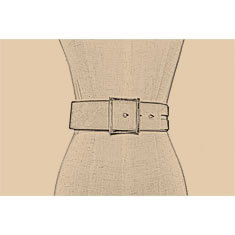 CINTURA IN CAMOSCIO