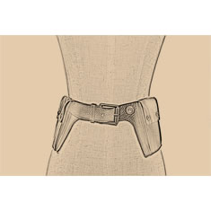 CINTURA MARSUPIO IN PELLE