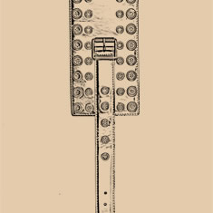 BRACCIALE IN PELLE BORCHIATA