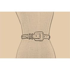 CINTURA IN PELLE INTRECCIATA