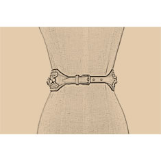 CINTURA CORSETTO BASSO IN PELLE