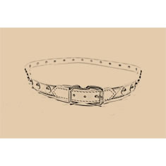 BRACCIALE IN PELLE BORCHIATA
