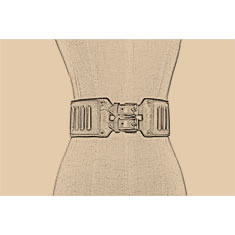 CINTURA IN PELLE TRAFORATA