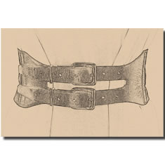 CINTURA CORSETTO IN PELLE