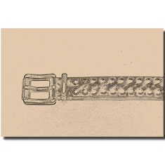 CINTURA IN PELLE CON INTRECCI IN PELLE