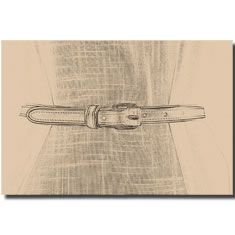 CINTURA IN PELLE CON CORNICE