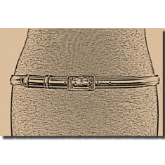 CINTURA IN PELLE METALLIZZATA