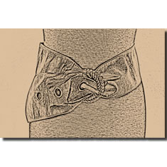 CINTURA CORSETTO IN PELLE MORBIDA CON FIBBIA FASCIATA INTRECCIATA